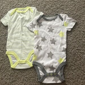 Two onesies and a pair of pants